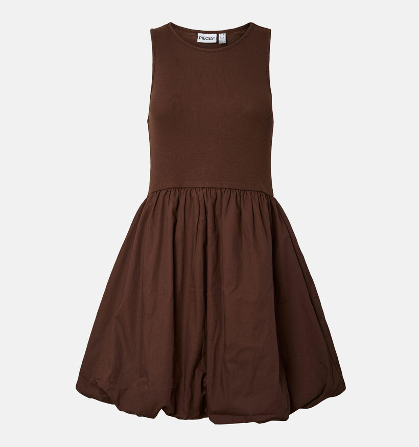 Pieces Penya Robe mi-longue en Brun pour femmes (374925)