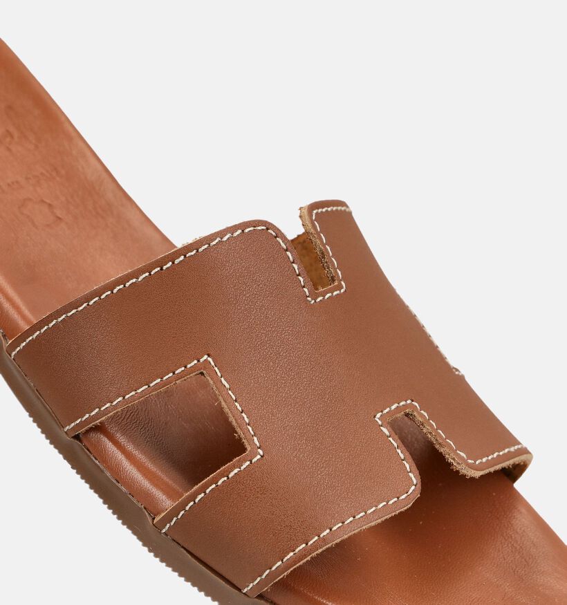 Oh My Sandals Nu-pieds en Cognac pour femmes (373342)