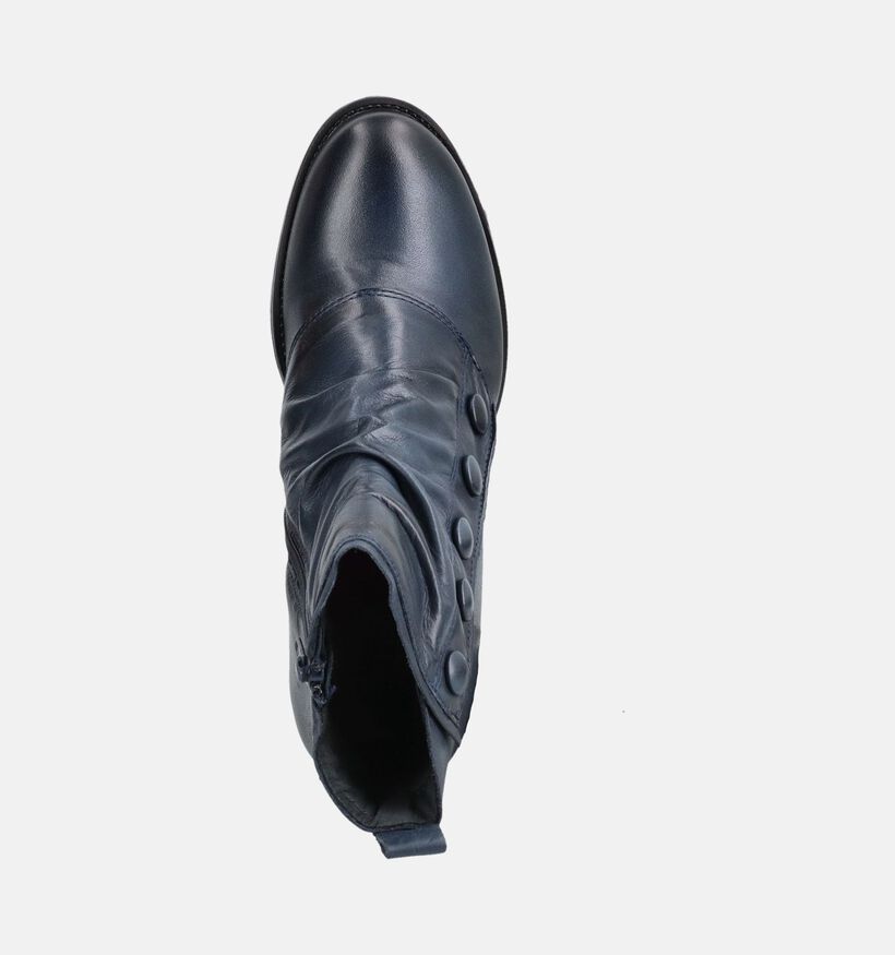 Miz Mooz Joana Bottines en Bleu pour femmes (381366)