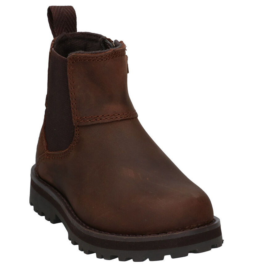 Timberland Courma Kid Chelsea Bottines en Marron pour garçons (313039) - pour semelles orthopédiques