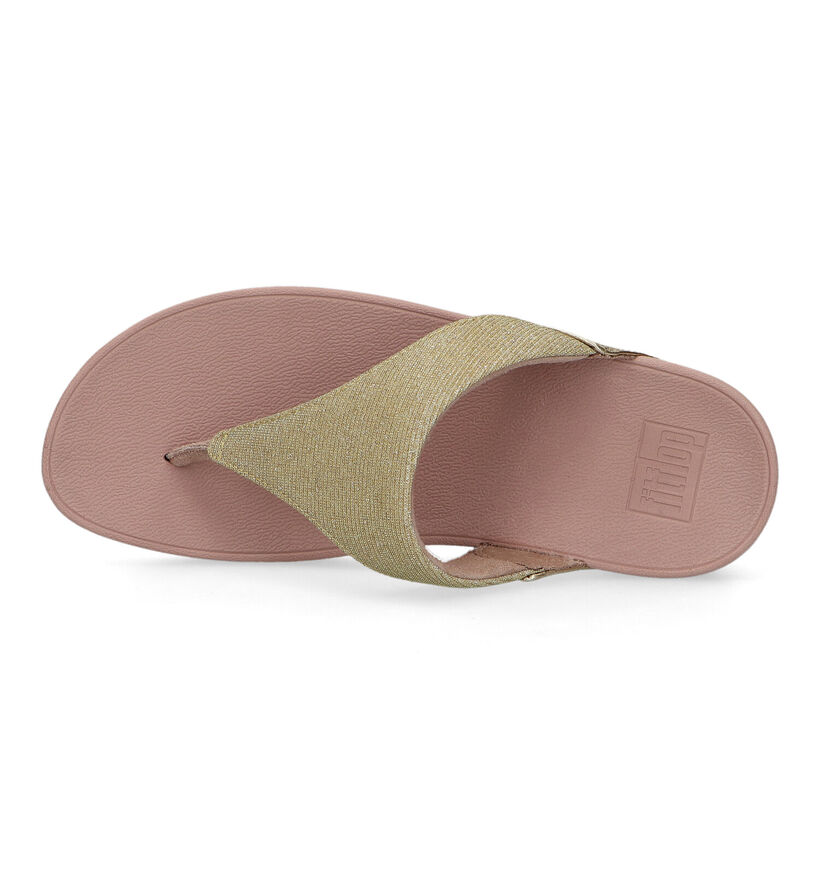 FitFlop Lulu Shimmerlux Gouden Teenslippers voor dames (320469)