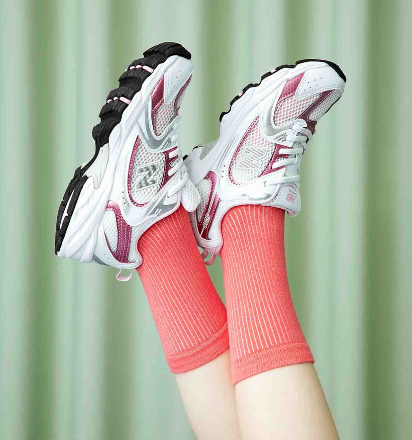 New Balance 530 Witte Sneakers voor meisjes (353448) - geschikt voor steunzolen