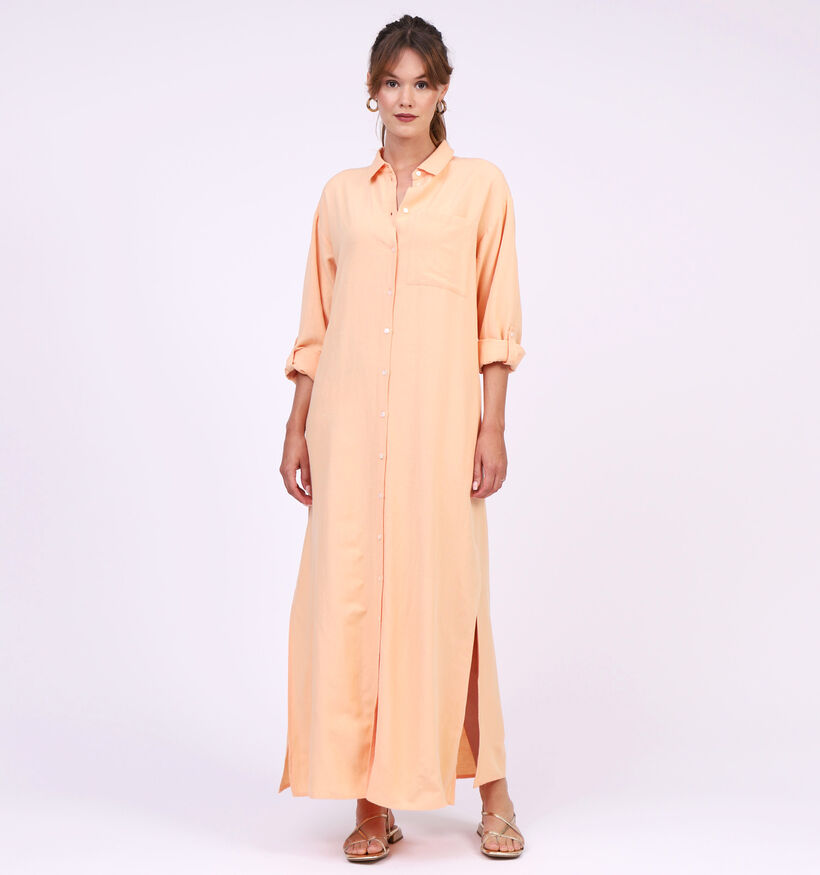 Vila Prisilla Robe longue en Orange (311773)