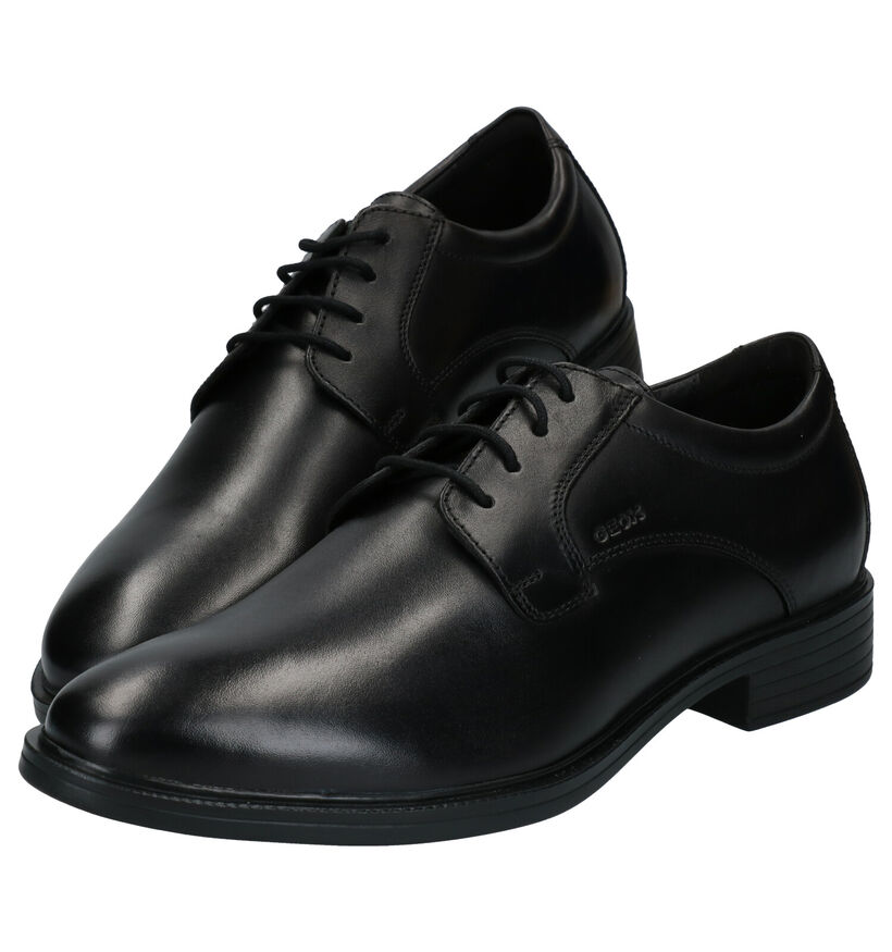 Geox Gladwin Chaussures Habillées en Noir en cuir (277099)