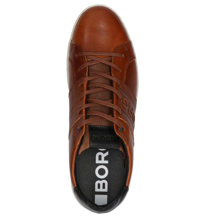 Björn Borg Cognac Veterschoenen in leer (254796)