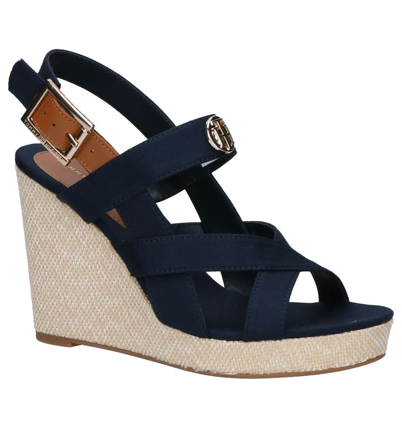 Tommy Hilfiger Blauwe Sandalen in leer (268440)