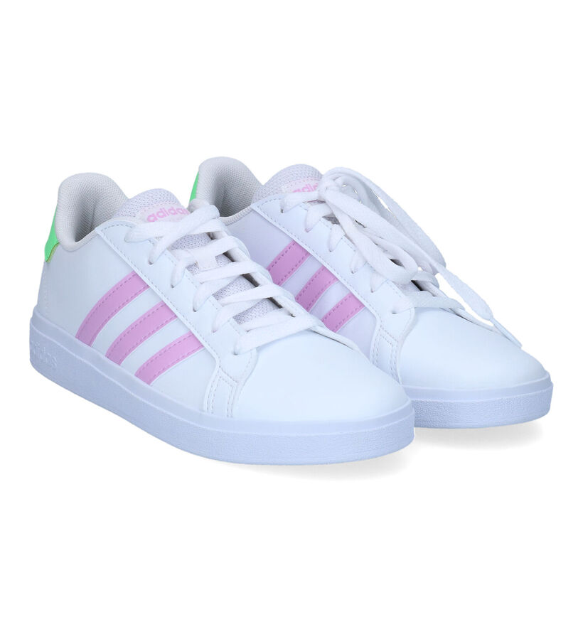 adidas Grand Court 2.0 Baskets en Bordeaux pour filles (361534)