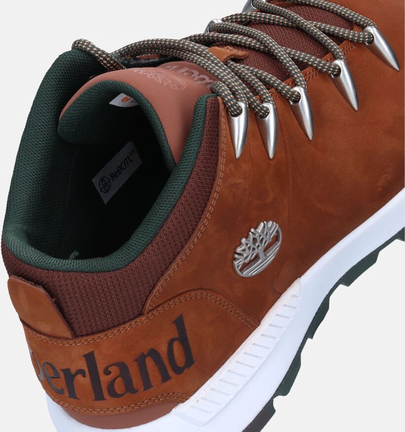 Timberland Sprint Trekker Mid Bottines en Cognac pour hommes (344949) - pour semelles orthopédiques