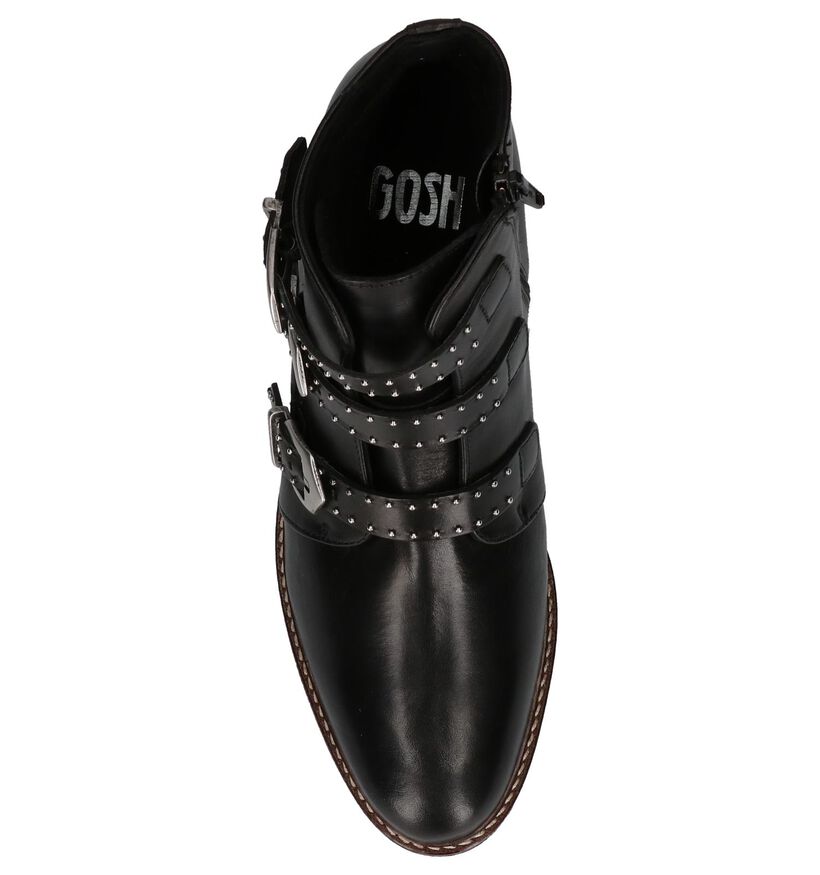 Stoere Boots Gosh Zwart met Gesp in leer (201289)