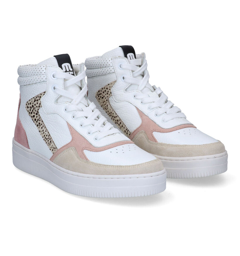 Maruti Mona Witte Hoge Sneakers voor dames (307891) - geschikt voor steunzolen