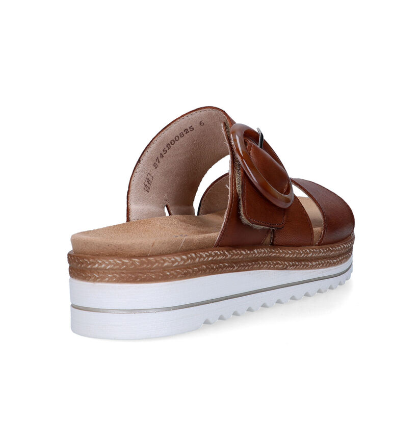 Remonte Nu-pieds pour semelles orthopédiques en Cognac pour femmes (323552) - pour semelles orthopédiques