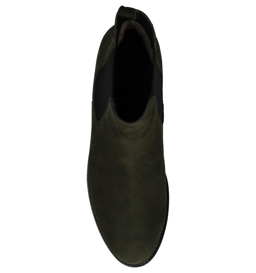 Kaki Chelsea Boots Caprice in daim (227139)