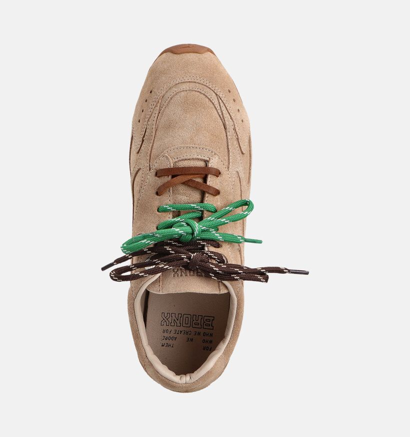 Bronx Beige Veterschoenen voor dames (364178)