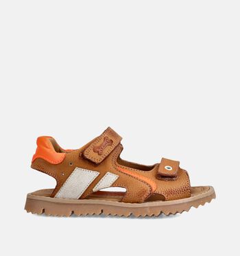 STONES and BONES Sandales Cognac/Bleu