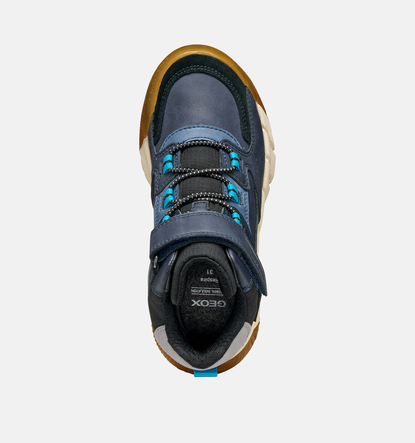 Geox Flexyper Pro Chaussures hautes en Bleu pour garçons (361955) - pour semelles orthopédiques