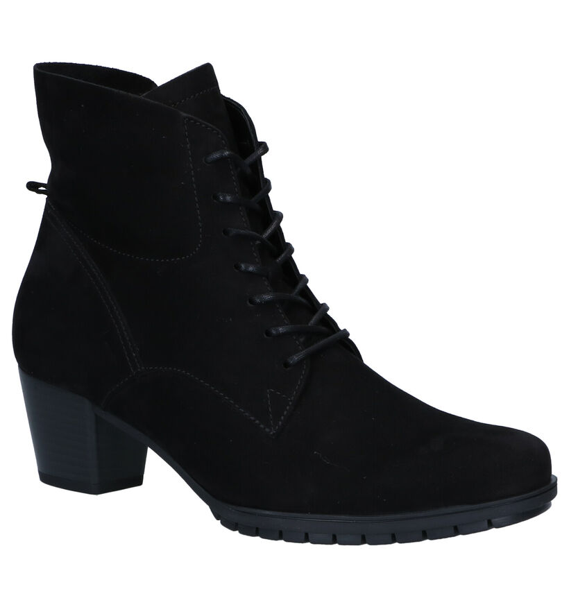 Gabor Bottillons en Noir en nubuck (297478)