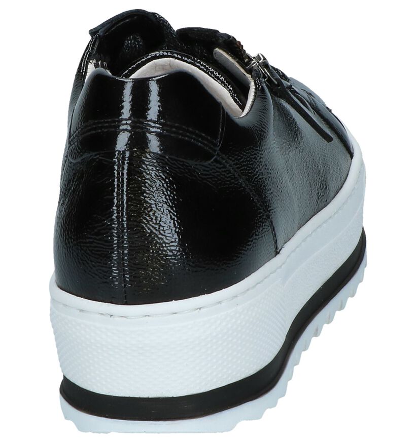Zwarte Veterschoenen Gabor OptiFit in lakleer (246019)