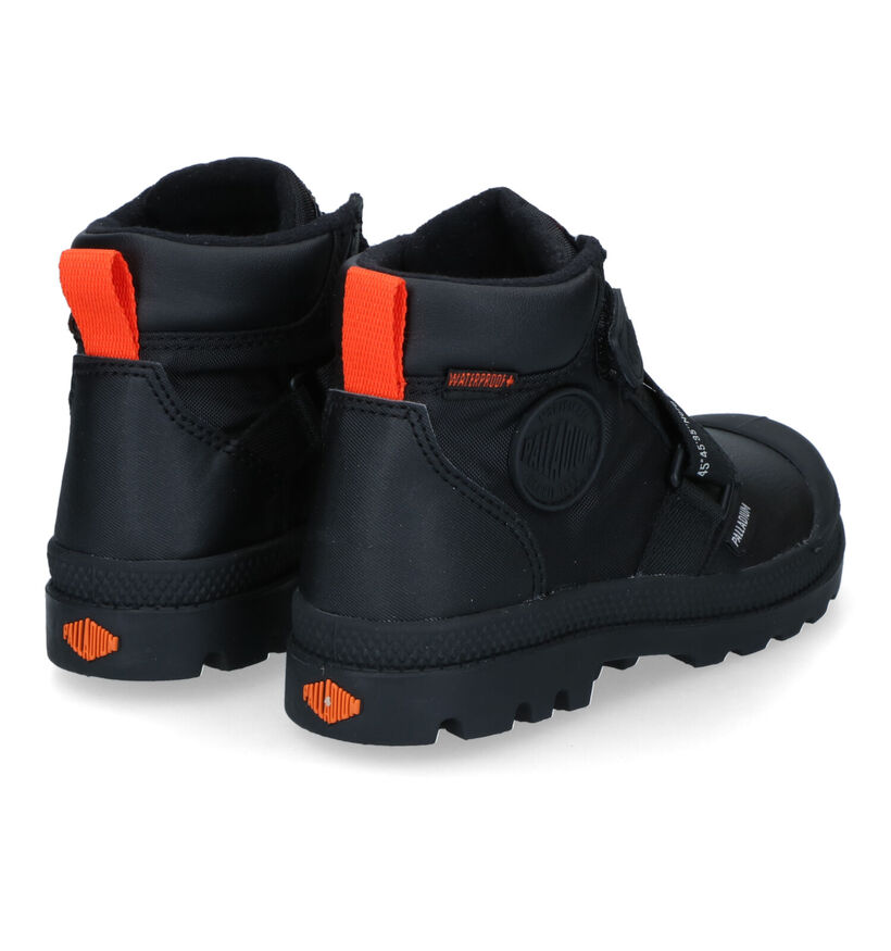 Palladium Pampa Zwarte Boots voor jongens (312974) - geschikt voor steunzolen