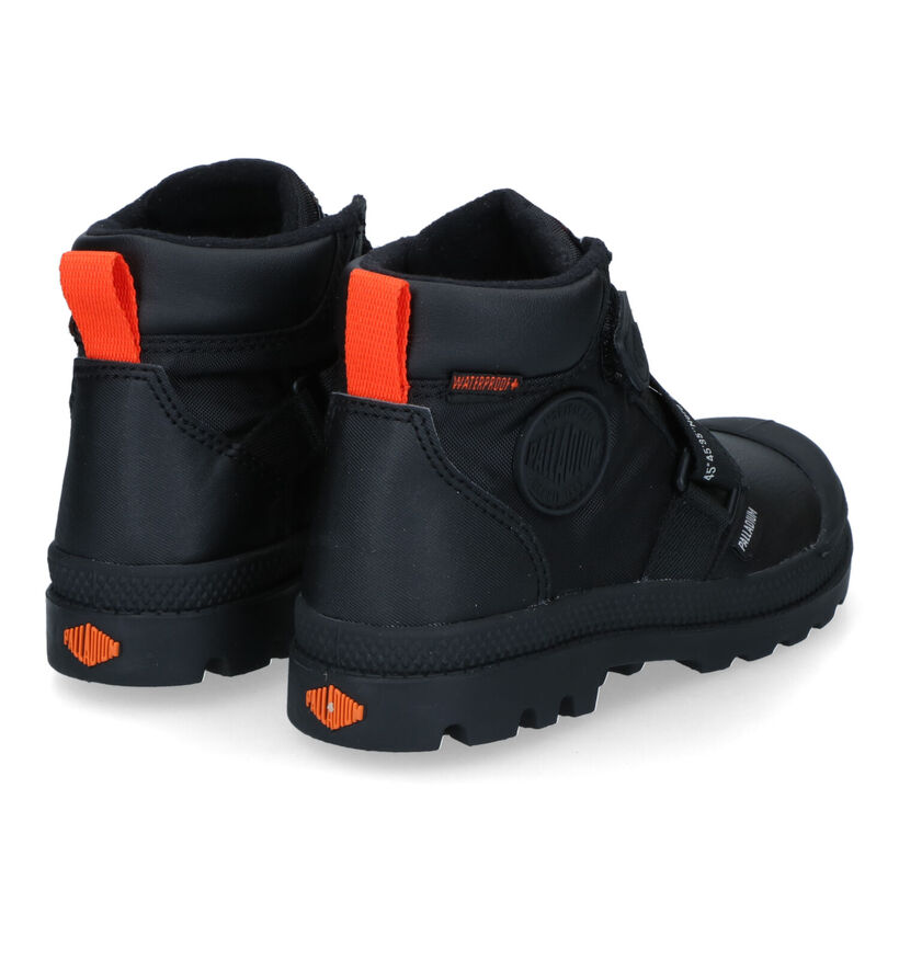 Palladium Pampa Bottines en Noir pour garçons (312974) - pour semelles orthopédiques