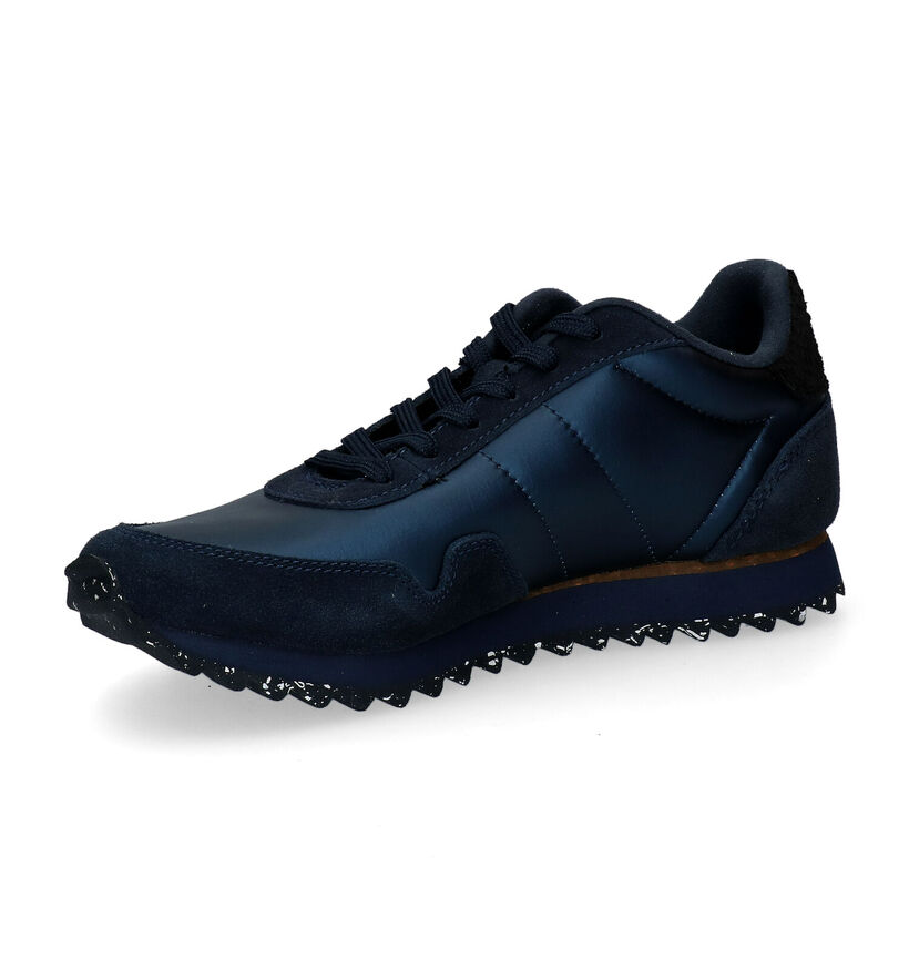 Woden Nora Blauwe Sneakers voor dames (294618) - geschikt voor steunzolen