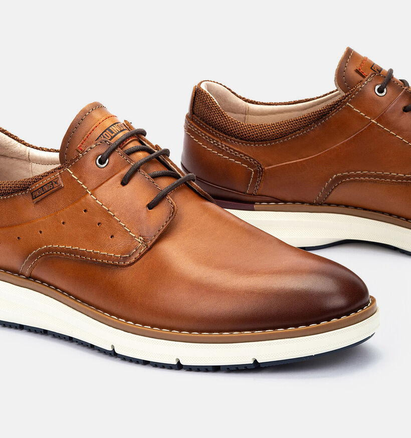 Pikolinos Manacor Cognac Veterschoenen voor heren (370613) - geschikt voor steunzolen