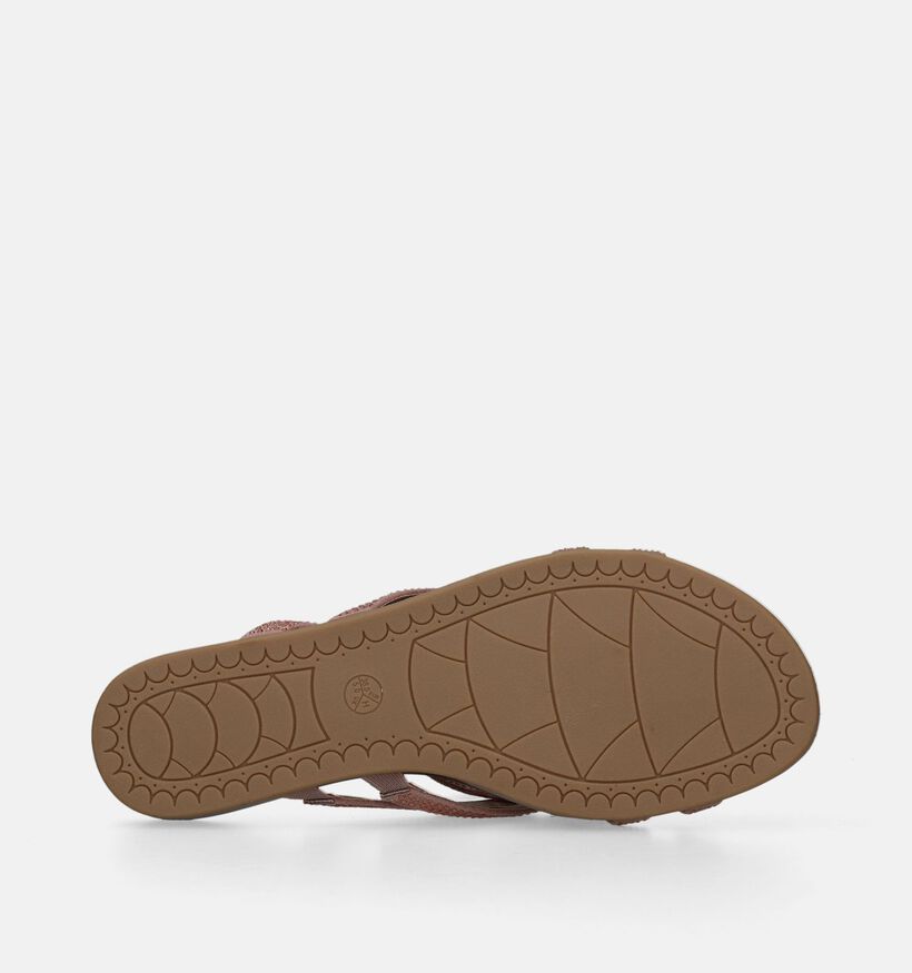 Jana Nu-pieds plates en Or rose pour femmes (338157)