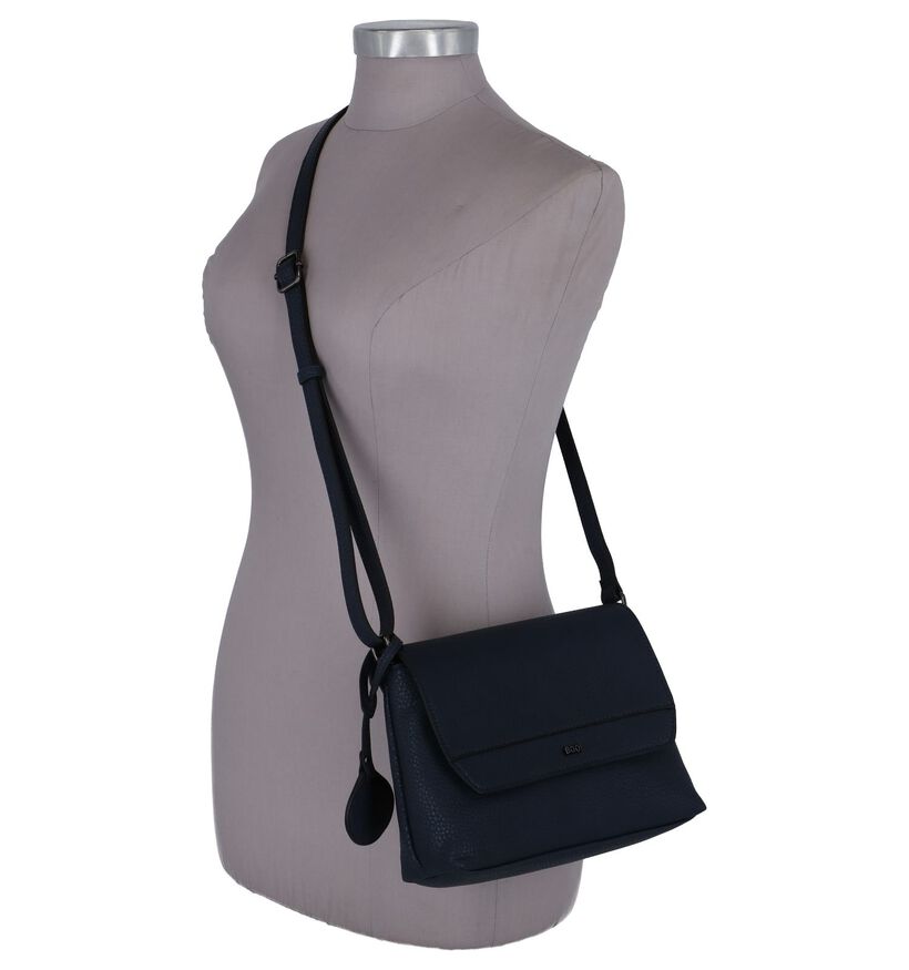 Donkerblauwe Crossbodytas BOO! in kunstleer (245898)