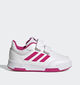 adidas Tensaur Sport 2.0 Baskets en Blanc/Rose pour filles (366021) - pour semelles orthop&eacute;diques