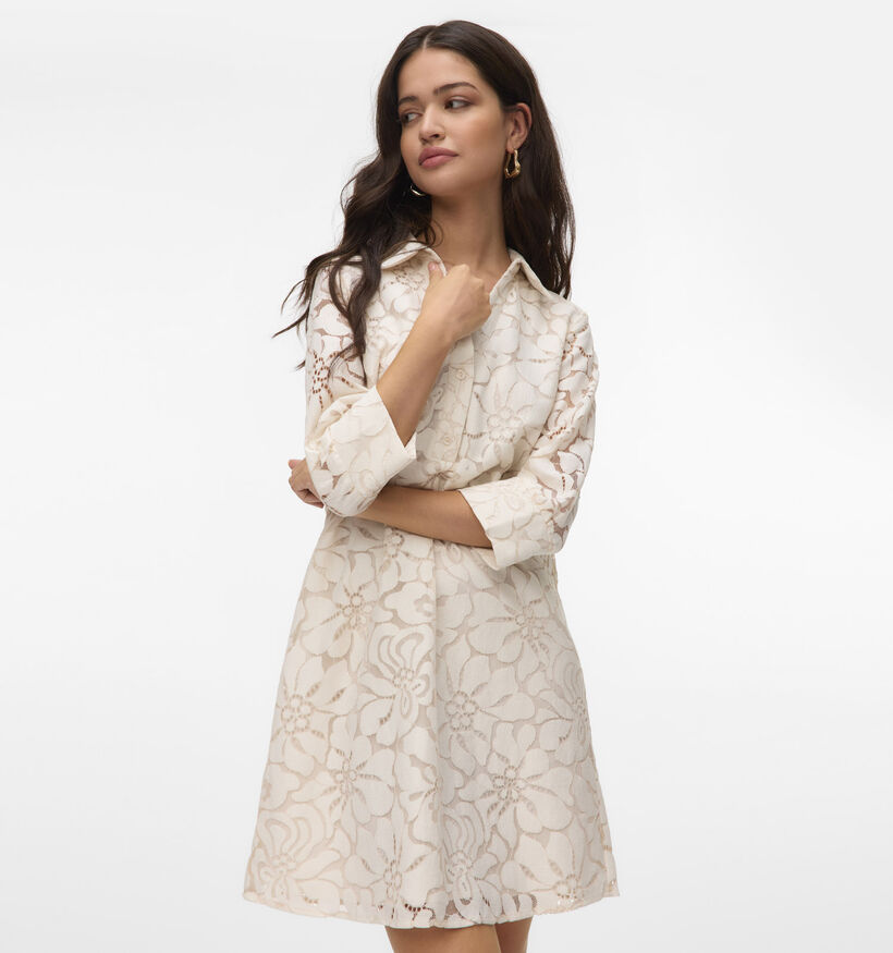 Vero Moda Tedora Beige Korte jurk voor dames (358800)
