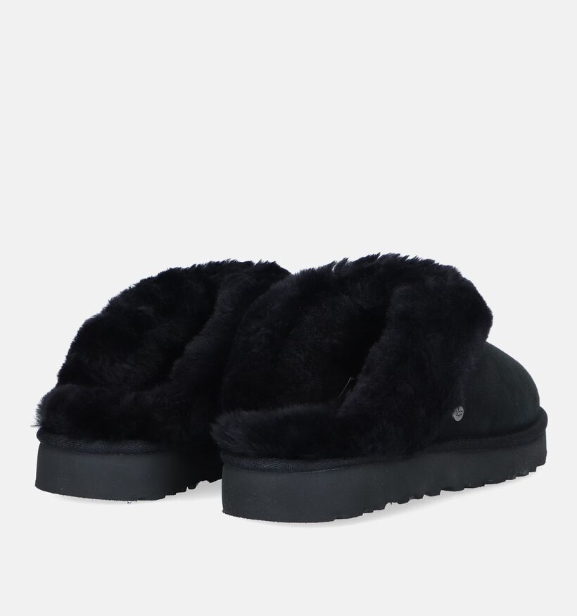 UGG Classic Pantoufles en laine en Noir pour femmes (329274)