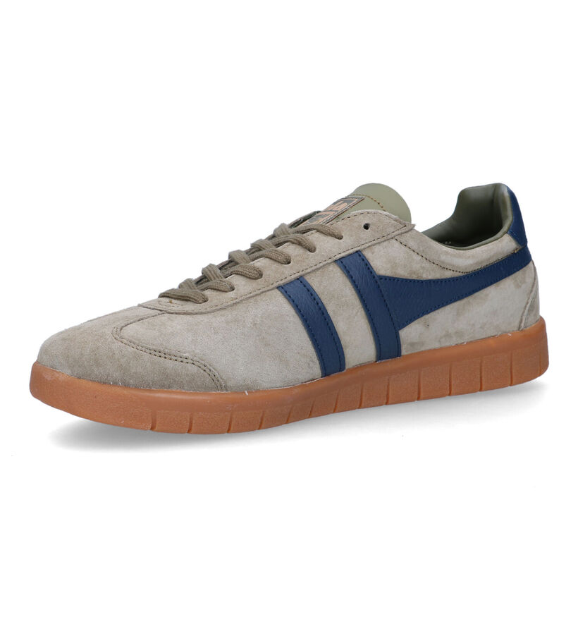 Gola Hurricane Suede Baskets en Beige pour hommes (336324) - pour semelles orthopédiques