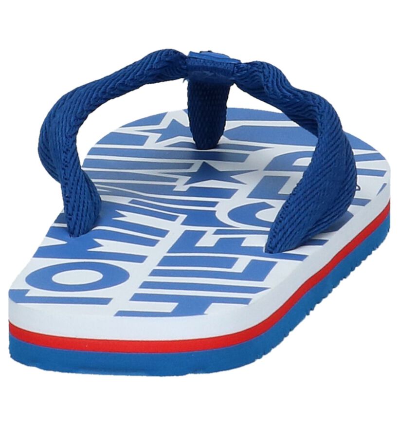 Teenslippers Blauw Tommy Hilfiger in stof (215849)