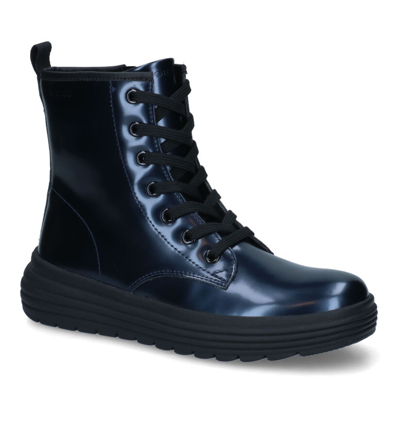 Geox Phaolae Blauwe Boots in kunstleer (317656)