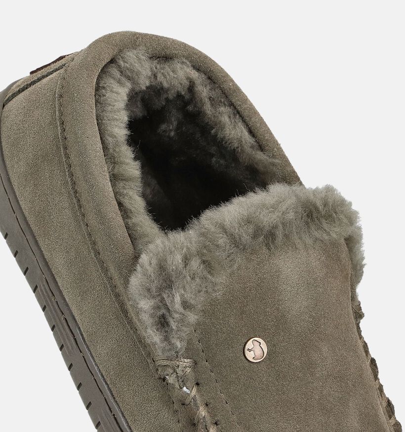 Warmbat Grizzly Kaki Gesloten Pantoffels voor heren (363339)