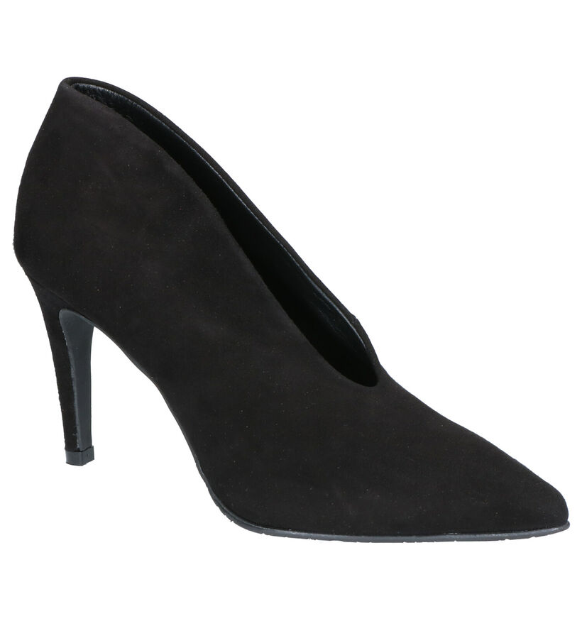 Sergio Turri Zwarte Pumps in nubuck (262605)