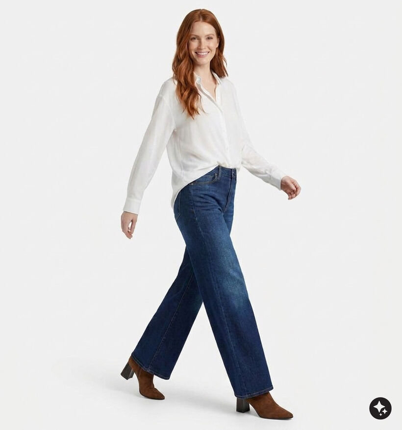 Guess Twin Dark Blauwe Jeansbroek voor dames (375878)