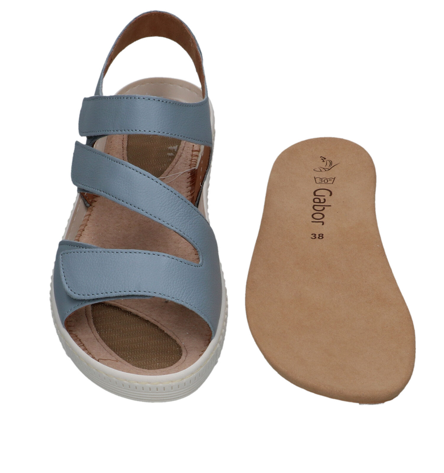 Gabor Blauwe Sandalen voor steunzolen Dames Sandalen Online op TORFS.BE