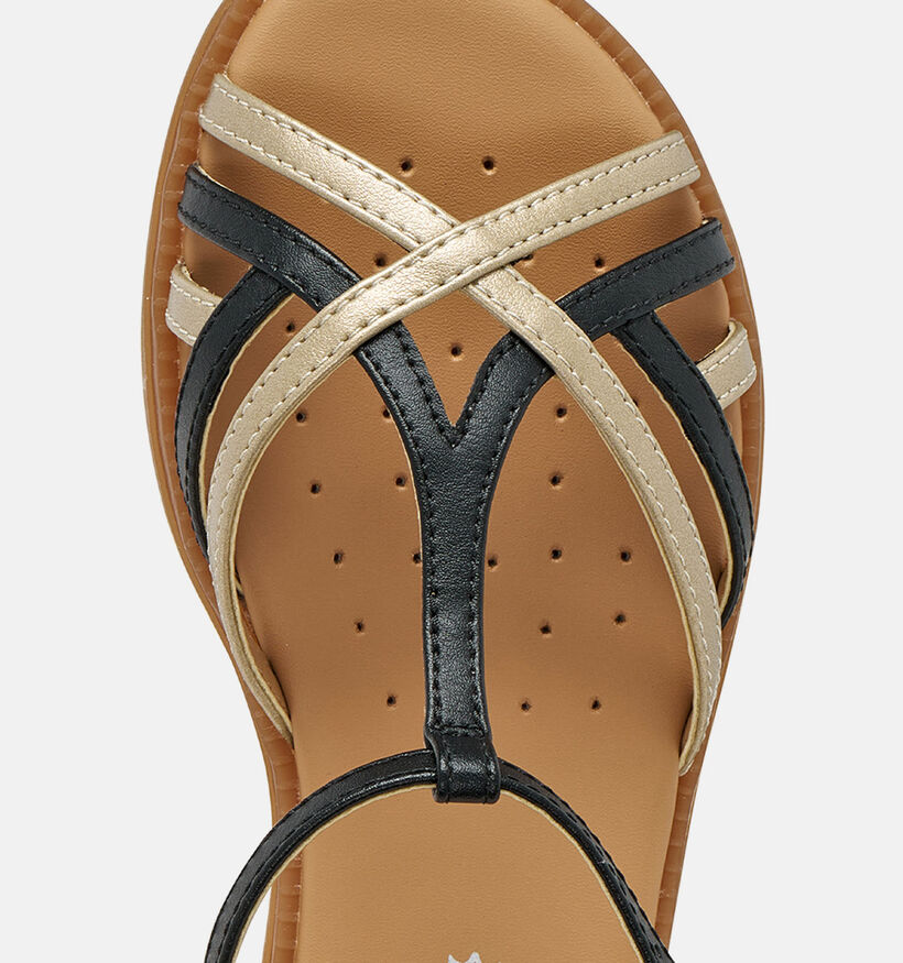 Geox Karly Gouden/Zwarte Sandalen voor meisjes (370120)