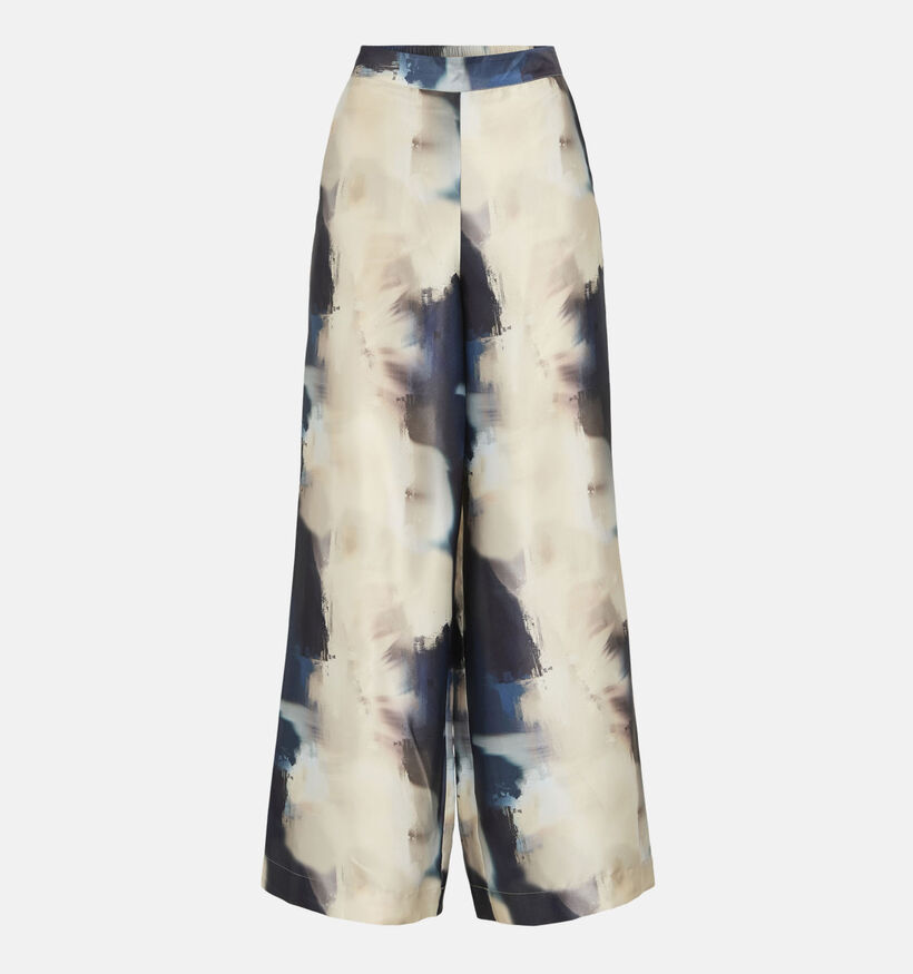 Vila Salta Blauwe/Beige Broek voor dames (369477)