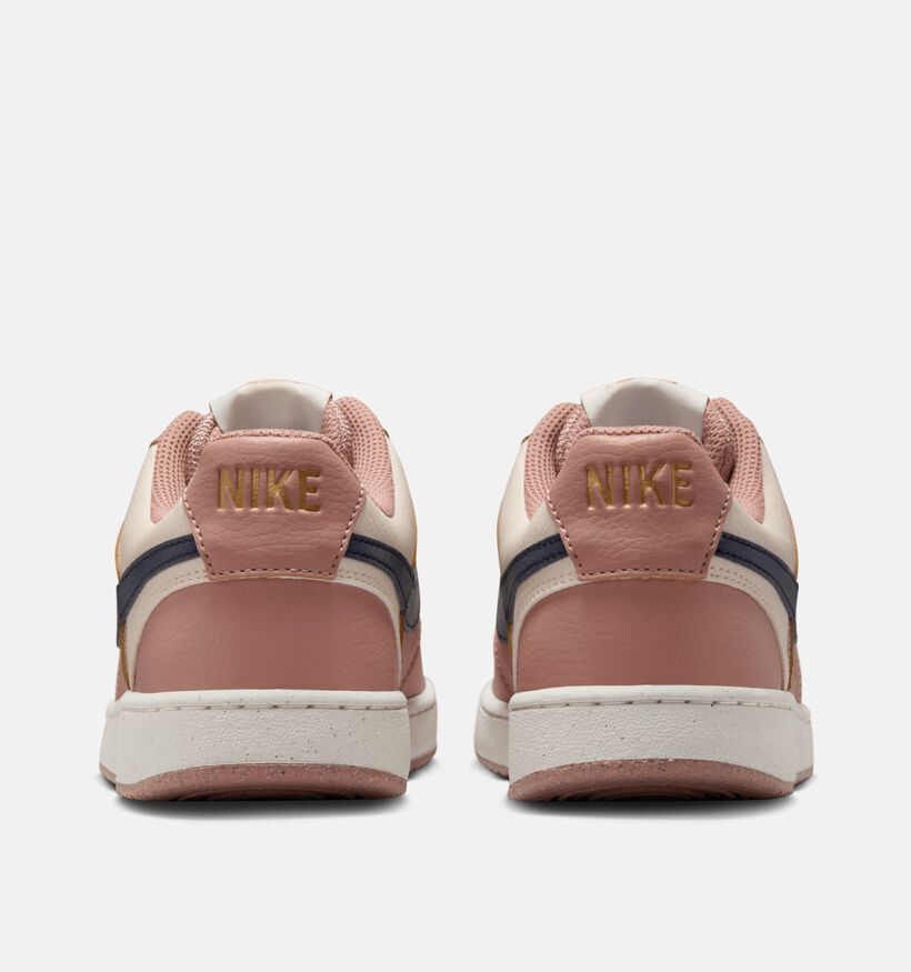 Nike Court Vision Low Next Nature Baskets en Rose pour femmes (359903) - pour semelles orthopédiques