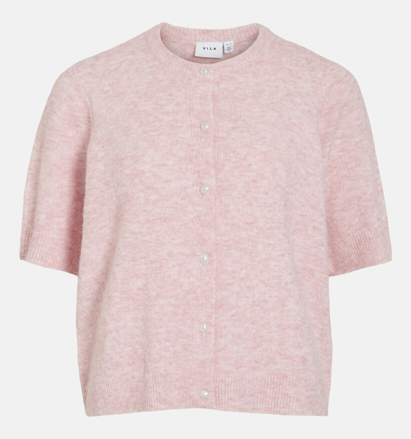 Vila Isebora Roze Cardigan met Halflange Mouwen voor dames (366150)