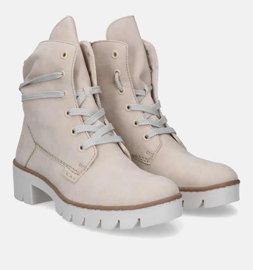 Rieker Boots à lacets en Beige pour femmes (328462)