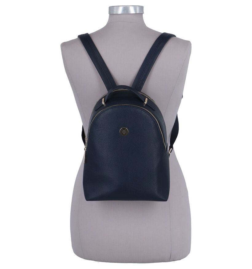 Donkerblauwe Damesrugzak Tommy Hilfiger TH Core Mini Backpack in kunstleer (252325)
