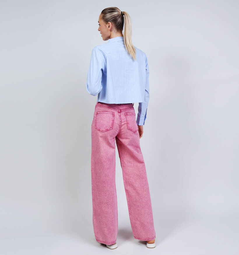 JDY Mio Lichtblauwe Cropped Hemd voor dames (367919)