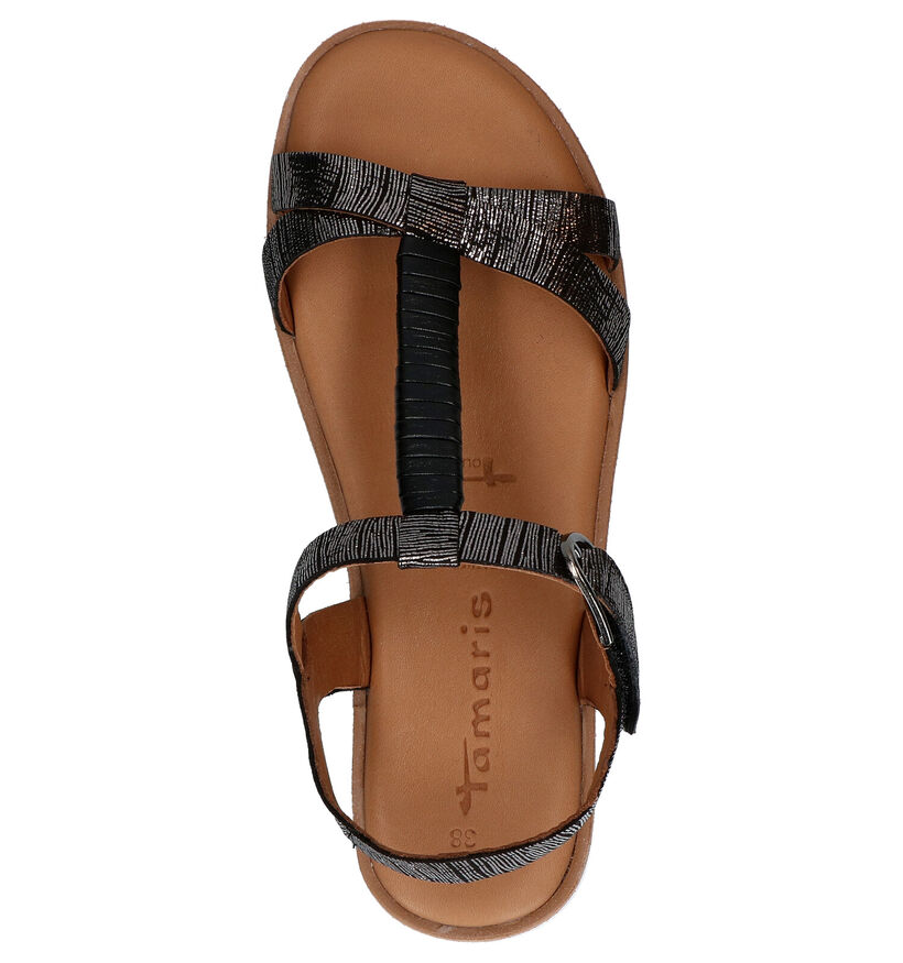 Tamaris Touch it Zwarte Sandalen in leer (269906)