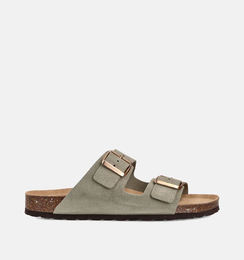 Laurent David Kakigroene Slippers voor dames (373784)