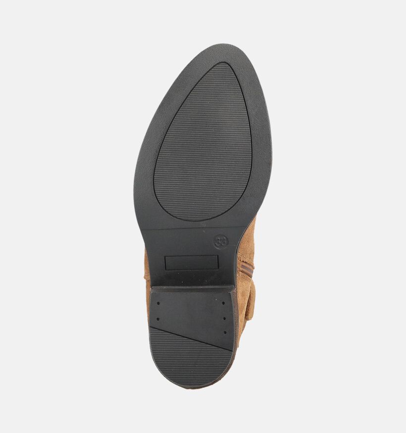 Milo & Mila Bottes de cowboy en Cognac pour filles (379101)