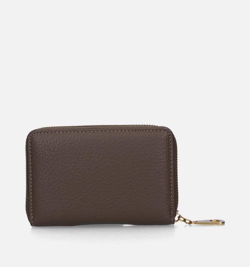 Laurent David Estee Porte-monnaie zippé en Vert Kaki pour femmes (349795)