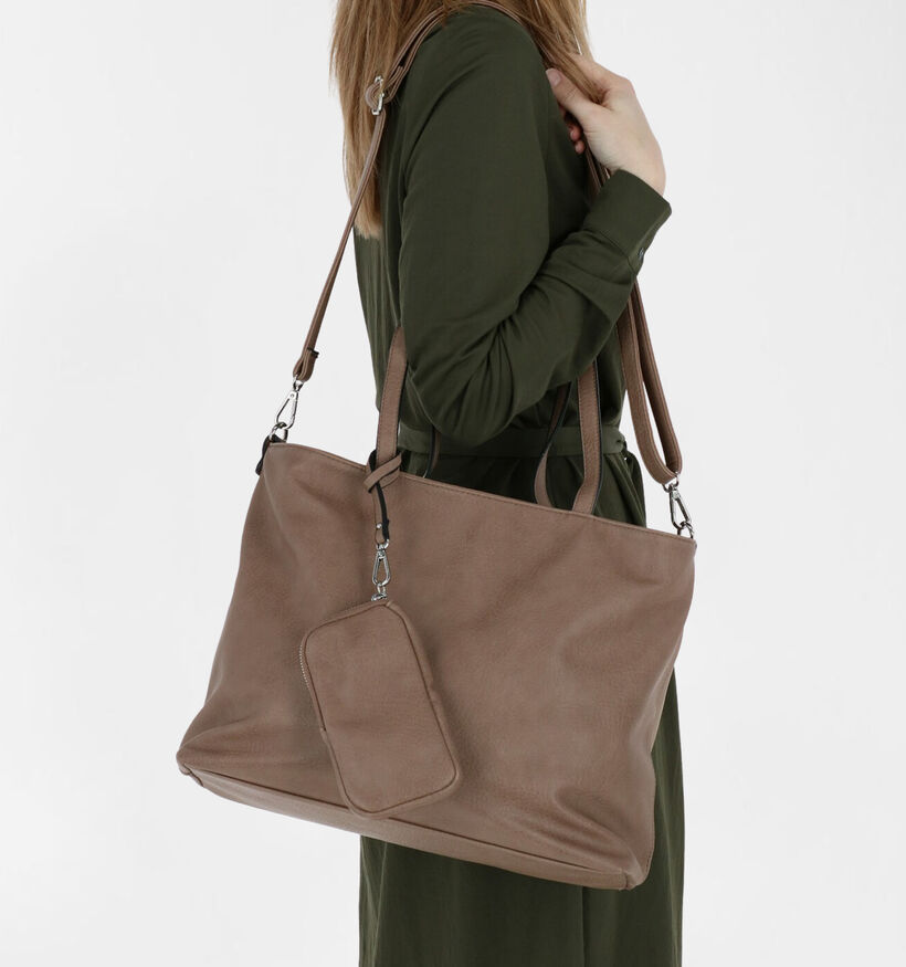 Emily & Noah Bruine Bag in bag Shopper in kunstleer (282180)