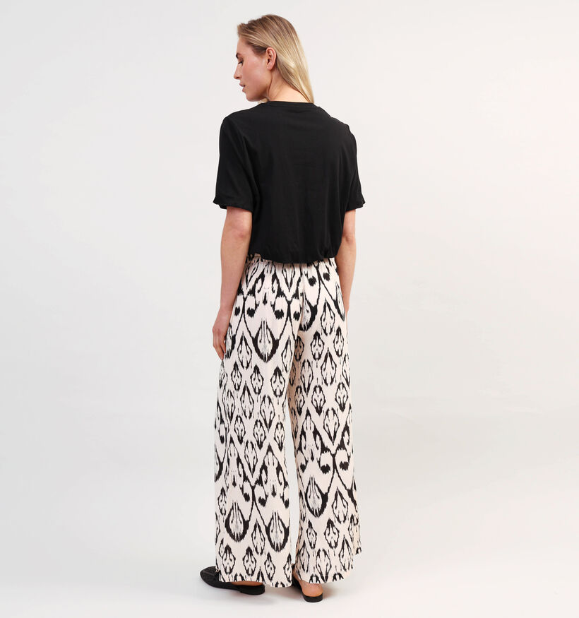 Vero Moda Penny Zwarte Cropped T-shirt voor dames (358791)